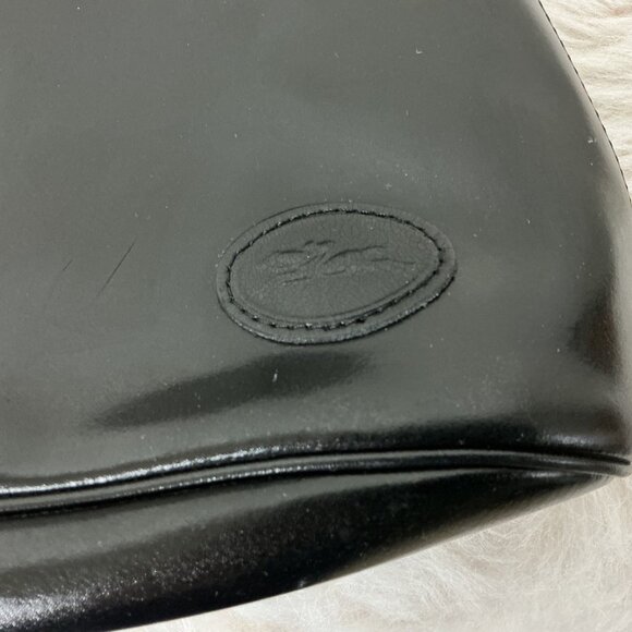 Longchamp Roseau Bamboo Toggle Black Leather Backpack Shoulder Bag - Picture 4 of 12